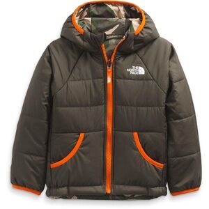 The North Face Perrito Camouflage Jacket with Orange Accents